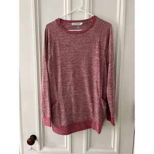 NWOT Pink heather lightweight tunic top with pockets